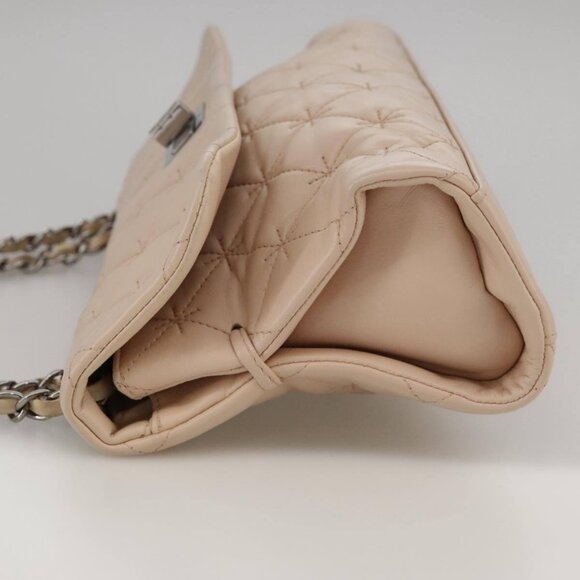 CHANEL Matelasse Chain Shoulder Bag Grained Calf Skin Pink CC Auth - Picture 5 of 15